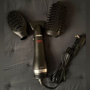 CHI Black Hair Dryer with Attachments